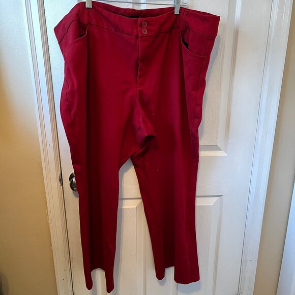 Torrid Studio by Torrid Womens Slacks Pants Plus Size Size 30R Red Comfy Stretch - Picture 1 of 5